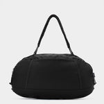 Grit duffle in black tabletop in back view