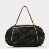 Grit duffle in multicam black tabletop in back view