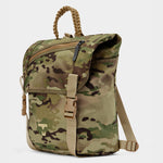 Swift backpack in multicam tabletop front 45 degree view