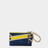 Zest wristlet in midnight tabletop front view