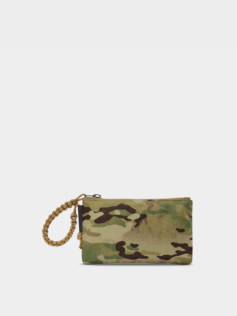 Zest wristlet in multicam tabletop back view