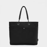 Zing tote in black tabletop in back view