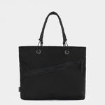 Zing tote in black tabletop in front view