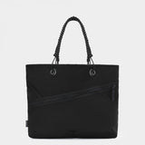 Zing tote in black tabletop in front view