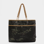 Zing tote in multicam black tabletop in back view